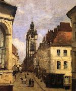 Corot Camille The bell tower of Doual Spain oil painting artist